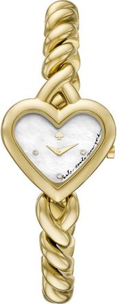 Kate Spade New York monroe heart bracelet watch, 30mm x 27mm in Gold at Nordstrom