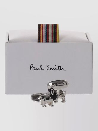Paul Smith mens cufflinks dog motif polished