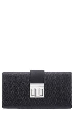 Nina Presly Faux Leather Clutch in Black at Nordstrom