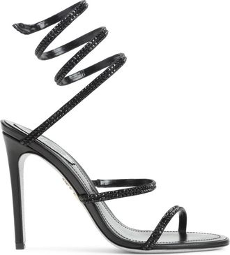 Rene Caovilla Schoenen, Dames, Zwart, 36 EU, Satijn, Sandal