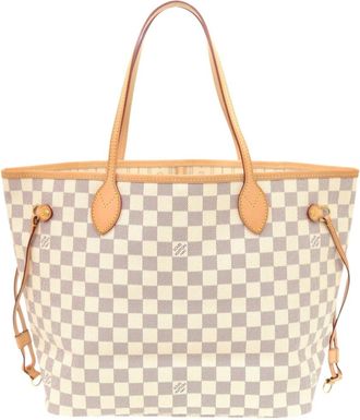 Louis Vuitton White Damier Azur Tote Bag (Pre-Owned)