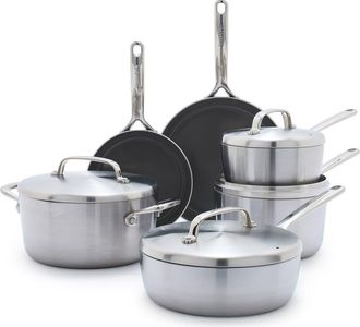GreenPan GP5 10-Piece Nonstick Stainless Steel Cookware Set at Nordstrom