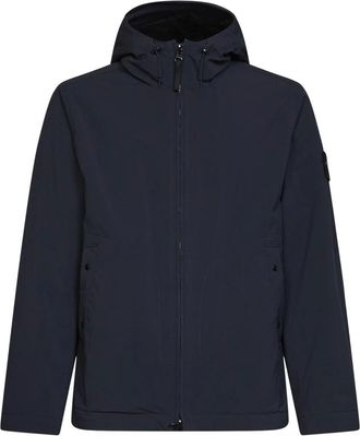 Stone Island Short Parka - Heren - Jassen - Blauw - Maat: M Leer