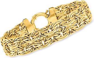 Ross-Simons 10kt Yellow Gold Oval-Link Bracelet