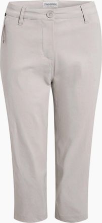 Craghoppers Womens Craghoppers Womens/Ladies Kiwi Pro III Cropped Trousers - Cream - Size: 16/32in