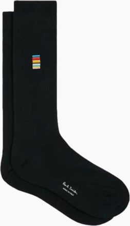 Paul Smith Mens Paul Smith Alfie Signature Embroidered Socks S1-26 79 BLACK - Size: 16/14.5/8/15/8.5/15.5/9/13/13.5/14/6.5/7/7.5/11.5/5/12/5.5/12.5/6/3.5/3/10