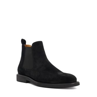Dune London Mens Cromwells - Signature Slip On Leather Boots - Black material_Suede - Size UK 6