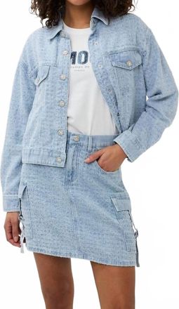 Esqualo Jean Jacket In Light Blue