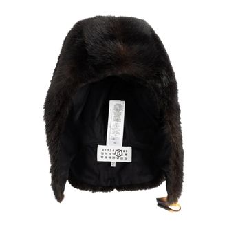 Maison Margiela Hats, male, Brown, Size: M Fur hat