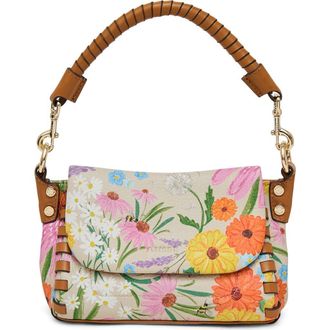 Aim&eacute;e Mini Zen Leather Crossbody Bag in Serenity Flora at Nordstrom