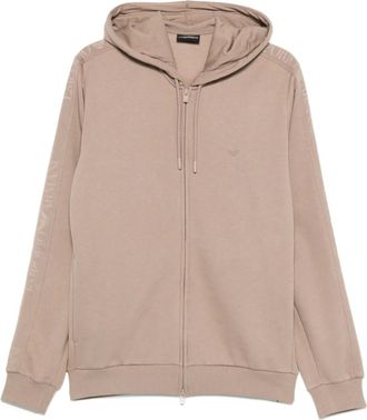 Emporio Armani Felpa con ricamo logo - Toni neutri