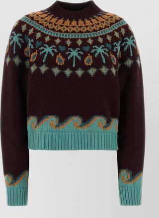 Alanui embroidered virgin wool sweater