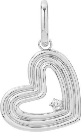 Adina Reyter Groovy Heart Charm Pendant in Silver at Nordstrom