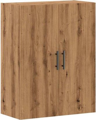 vidaXL Armario de pared madera ingeniería marrón roble 69,5x34x90 cm Vidaxl