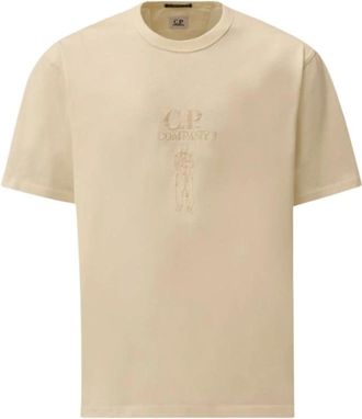 C.P. Company Hombre, Camisetas, Beige, Talla: M
