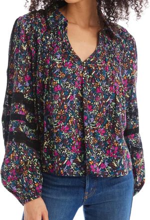 Allison New York Mari Blouse In Ditsy Floral