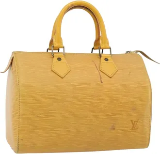 Louis Vuitton Speedy Epi Leather Yellow Leather Handbag (Pre-Owned)