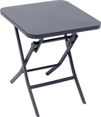 Hesperide Hesperide - Mesa Auxiliar De Jard&iacute;n Cuadrada Greensboro Gris Grafito - 40 X 40 Cm - Hesp&eacute;ride