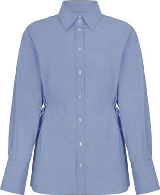 Closed Lichtblauw Katoenen Shirt - Dames - Overhemden - Blauw - M - Katoen - Overhemden