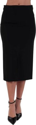Pinko Gladi Pencil Zipper Rok - Dames - Kokerrokken - Zwart - 3XL - Rokken
