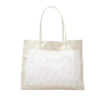 Fendi Pre-owned Mesh Tote Bag - Dames - Vintage Shopper - Wit - ONE Size - Vintage