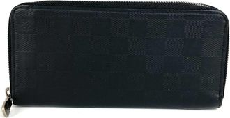 Louis Vuitton Black Infini Onyx Damier Infini Long Wallet (Bi-Fold) (Pre-Owned)
