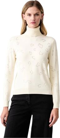 Fracomina Coltrui - Dames - Truien - Beige - Maat: XL Viscose