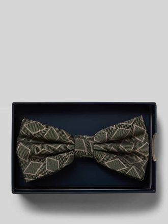 Willen Krawattenfabrik Fliege aus reiner Seide mit verstellbarer Kragenweite in Gruen, Gr&ouml;&szlig;e 1