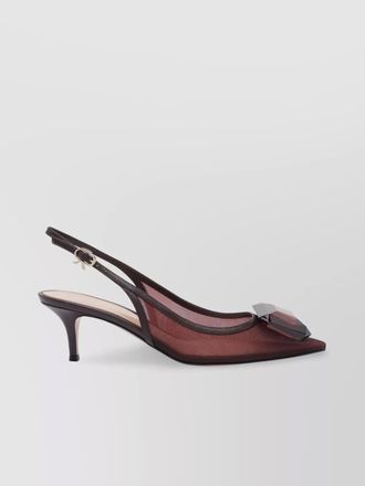 Gianvito Rossi embellished slingback pumps