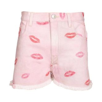 Isabel Marant Lesia The Kiss Denim Shorts - female - Marant &eacute;toile - Denim Shorts - Pink - S - Shorts