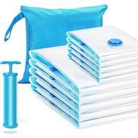 OEM 10 Bolsas De Compresi&oacute;n Al Vac&iacute;o Transparentes Y Gruesas Para Guardar Ropa Y Edredones, Bolsas Para Sellado Al Vac&iacute;o