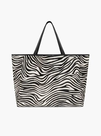 SPRWMN Womens Stella Tote Bag In Zebra