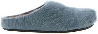 Marni Fussbett Sabot - Heren - Pantoffels - Blauw - 43 EU - Leer - Schoenen