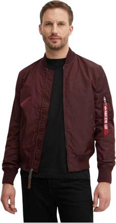 Alpha Industries Ma-1 TT Light Bomber Jacket - Heren - Bomber jackets - Rood - S - Nylon - Jassen