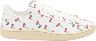 Valentino Garavani White Printed Cherryfic Sneakers