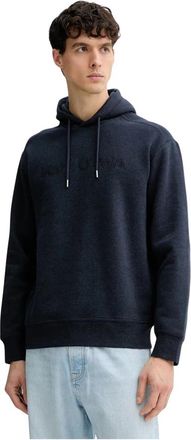 Marc O'Polo Logo Hoodie - Heren - Hoodies - Blauw - S - Katoen - Hoodies & sweatvesten