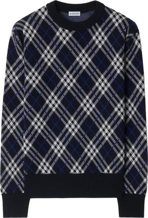 Burberry Maglione a quadri - Blu