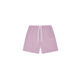 Les Deux Beachwear, male, Pink, Size: XL Stan Seersucker Swim Shorts
