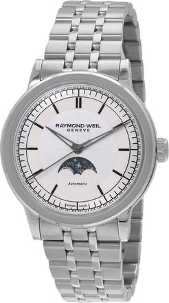 Raymond Weil Millesime Automatic Moon Phase Silver Dial Watch 2945-ST-65001