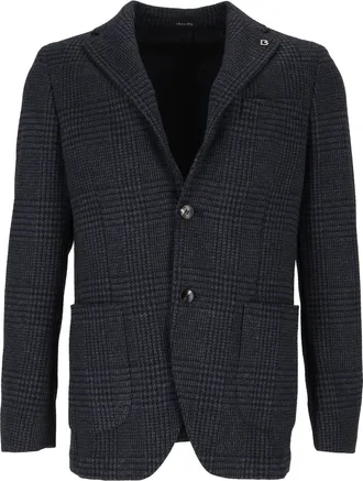 Breras Milano Giacca Uomo Checkered Tailored Blazer