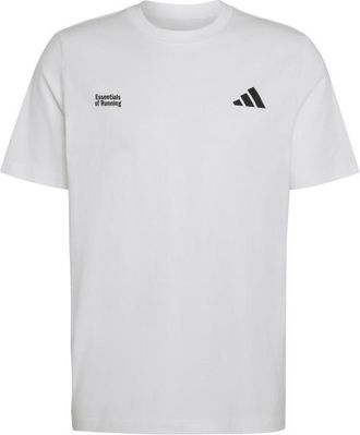 adidas Run Essentials Graphic T-Shirt Laufshirt f&uuml;r Herren | grau