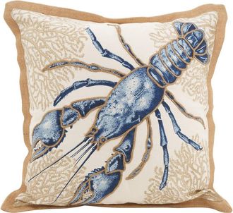 Saro Lifestyle Lobster Down-Filled Pillow