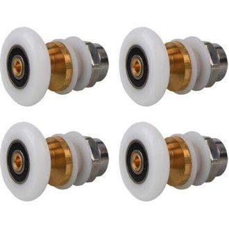 OEM Juego De 4 Rodillos Para Mampara De Ducha, Rodillos Para Puerta Corredera, Rodillos Para Mampara De Ducha De 25 Mm, Accesorios De Ba&ntilde;o