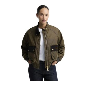 Barbour Jassen, Dames, Groen, XS, Katoen, Ivybridge Waxed Jacket