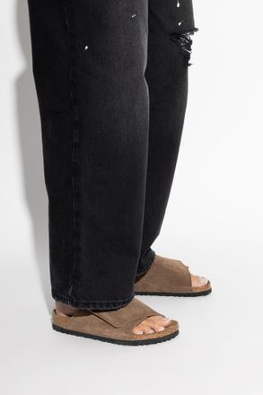 Birkenstock SOLANA VL Slides, Mens, Brown