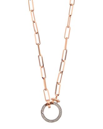 Meshmerise 18K Over Silver 0.20 Ct. Tw. Diamond Necklace