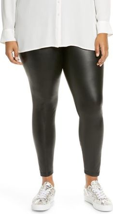 BP. Faux Leather Leggings in Black at Nordstrom, Size 2X
