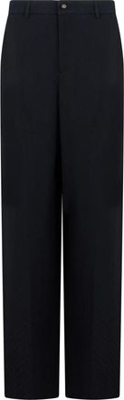Gucci Straight Trousers, female, Black, Size: XS Silk jacquard trousers