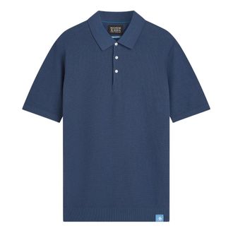 Scotch & Soda Scotch Soda-Polo - Heren - Tops - Blauw - Maat: L