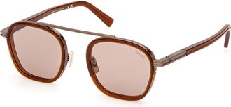 Ermenegildo Zegna EZ0231 48J Mens Sunglasses Brown Size 51